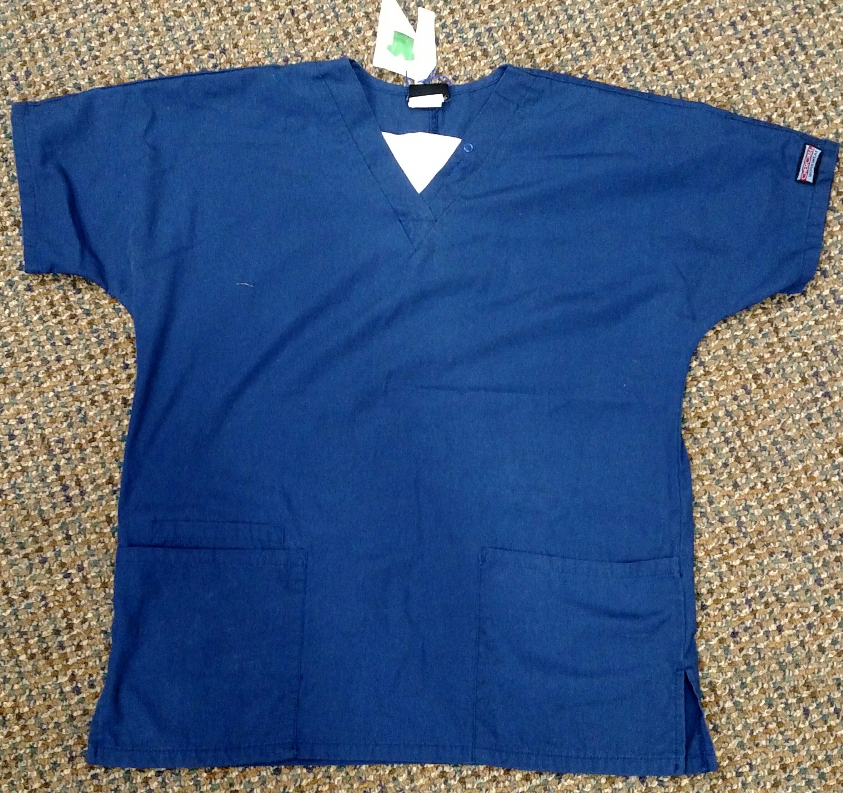 Navy Blue Scrub Top